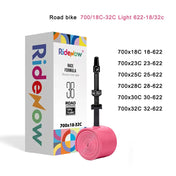 Ridenow Upgraded Metal Nozzle 700c Tpu Inner Tube External Thread Tube 700x18-32c Road Bike Removable Valve Cores Inner Tire 7