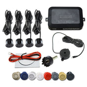 Risingon 12V 22mm Car Parking Sensor Kit Universal 4 Sensors Buzzer Reverse Backup Radar Sound Alert Indicator Probe System 0