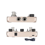 Rowin Twin Looper Station Guitar Dual Footswitch Pedal 11 Types Effect 10 mins Recording For Guitarists Electric Guitar Bass 2