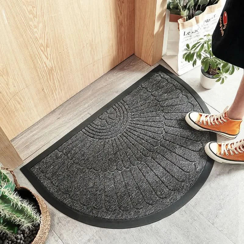 Half Round Non Slip Rubber Indoor Door Mat For Indoor Use With Outdoor Ready Capability And Style