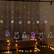 Solar String Lights With Star And Moon Hanging Shapes For Outdoor Decor