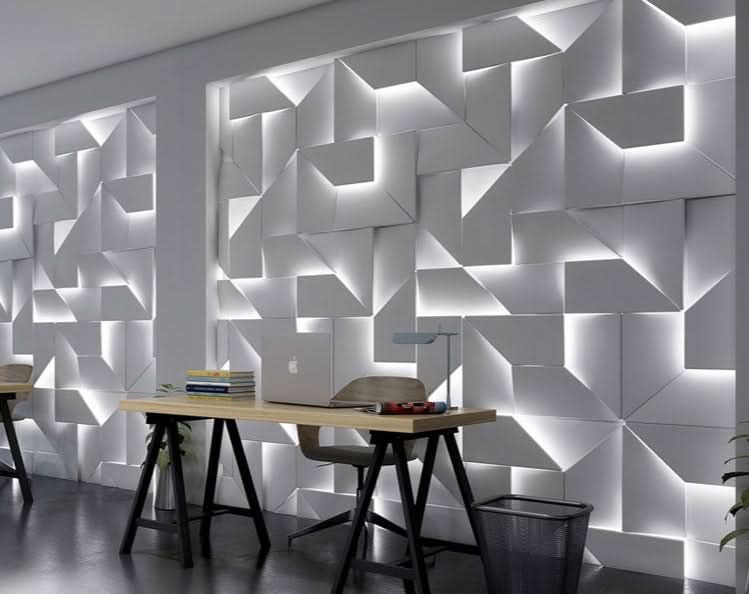 NovaBeam 3D LED Wall Light For Modern Home Decor And Ambient Lighting In Living Rooms And Hallways