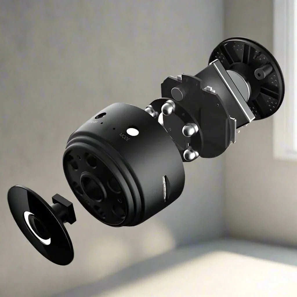 NovaView מצלמת מיני קומפקטית 1080p עם ראיית לילה ושליטה באפליקציה לניטור ביתי קל