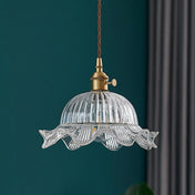 Scandinavian Clear Glass Pendant Light for Kitchen Island and Modern Spaces 0
