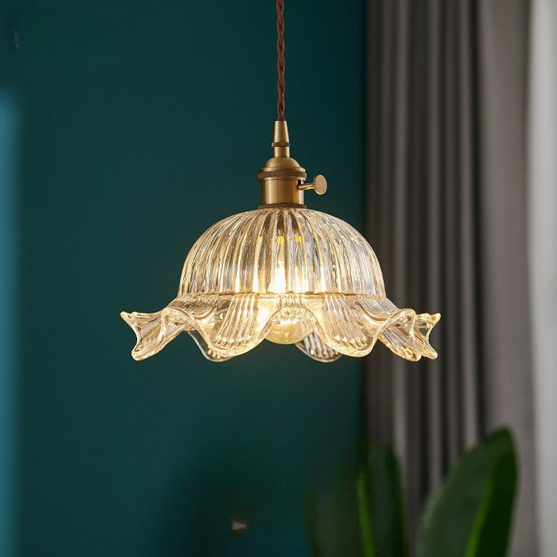 Scandinavian Clear Glass Pendant Light for Kitchen Island and Modern Spaces 1