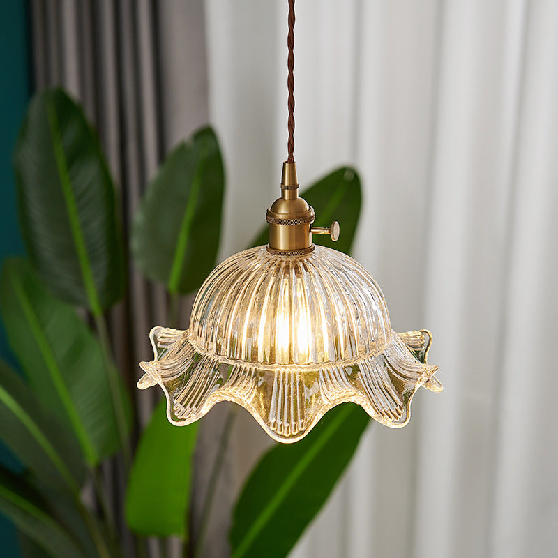 Scandinavian Clear Glass Pendant Light for Kitchen Island and Modern Spaces 2