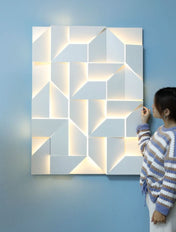 NovaBeam 3D LED Wall Light For Modern Home Decor And Ambient Lighting In Living Rooms And Hallways