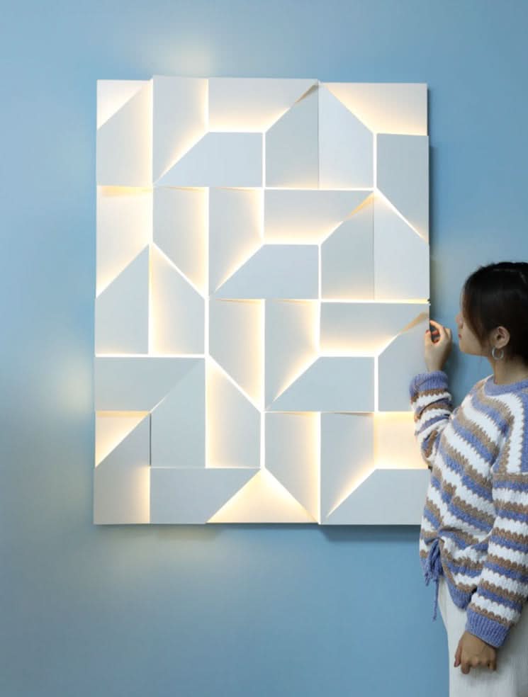 NovaBeam 3D LED Wall Light For Modern Home Decor And Ambient Lighting In Living Rooms And Hallways