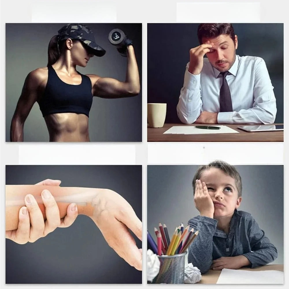 Selvstartende håndledskugle, let og lydløs stressaflastningsenhed til daglig brug, skridsikker håndtræner til kontor, fitness eller hjemmet