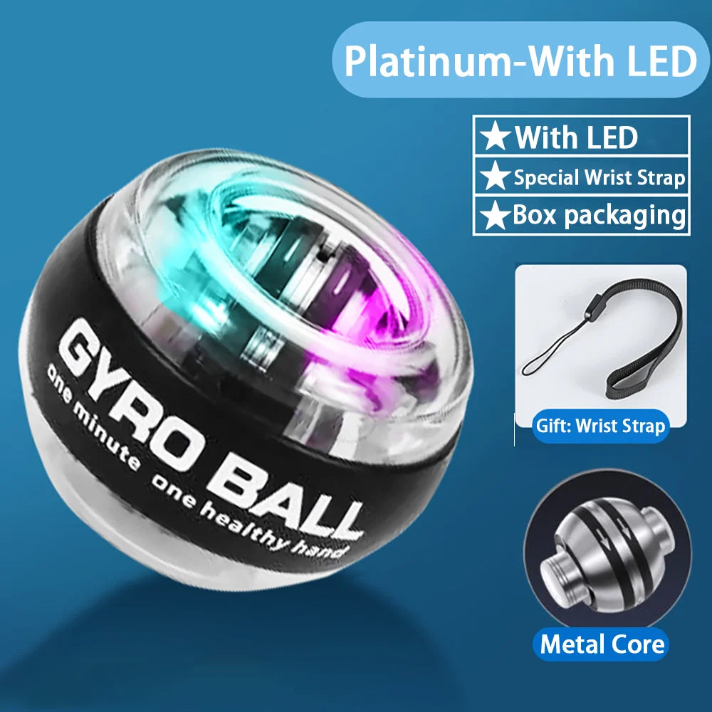 Self-Starting Wrist Ball-Lightweight Portable Silent Stress Relief Tool for Daily Use Non-Slip Hand Trainer for Office/Gym/Home 6