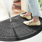 Half Round Non Slip Rubber Indoor Door Mat For Indoor Use With Outdoor Ready Capability And Style