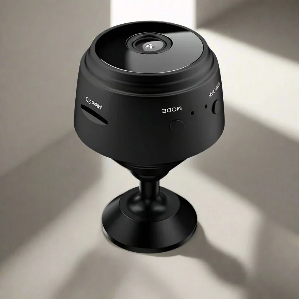 NovaView מצלמת מיני קומפקטית 1080p עם ראיית לילה ושליטה באפליקציה לניטור ביתי קל