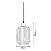 Suspension en céramique rustique avec accent en chêne pour salle à manger ou luminaire de plafond de cuisine style