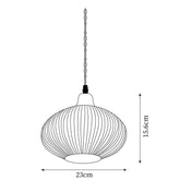Suspension en céramique rustique avec accent en chêne pour salle à manger ou luminaire de plafond de cuisine style