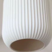 Suspension en céramique rustique avec accent en chêne pour salle à manger ou luminaire de plafond de cuisine style