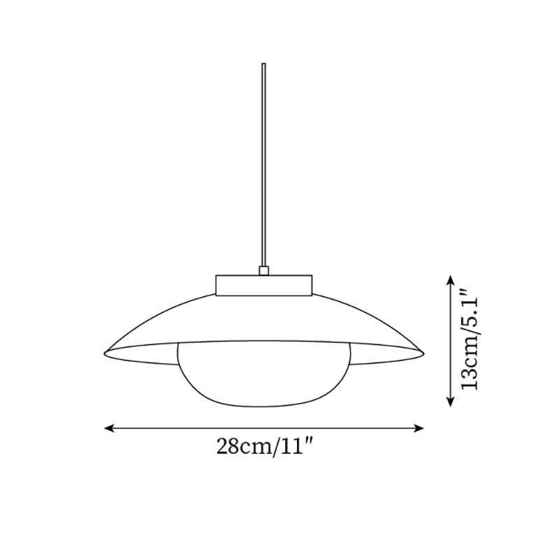 Suspension métallique contemporaine avec accent en bois pour cuisines, salles à manger et espaces de travail