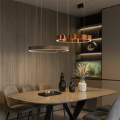 Sleek Circle Pendant Lighting for Kitchen Island and Modern Spaces - Adjustable LED Design 6