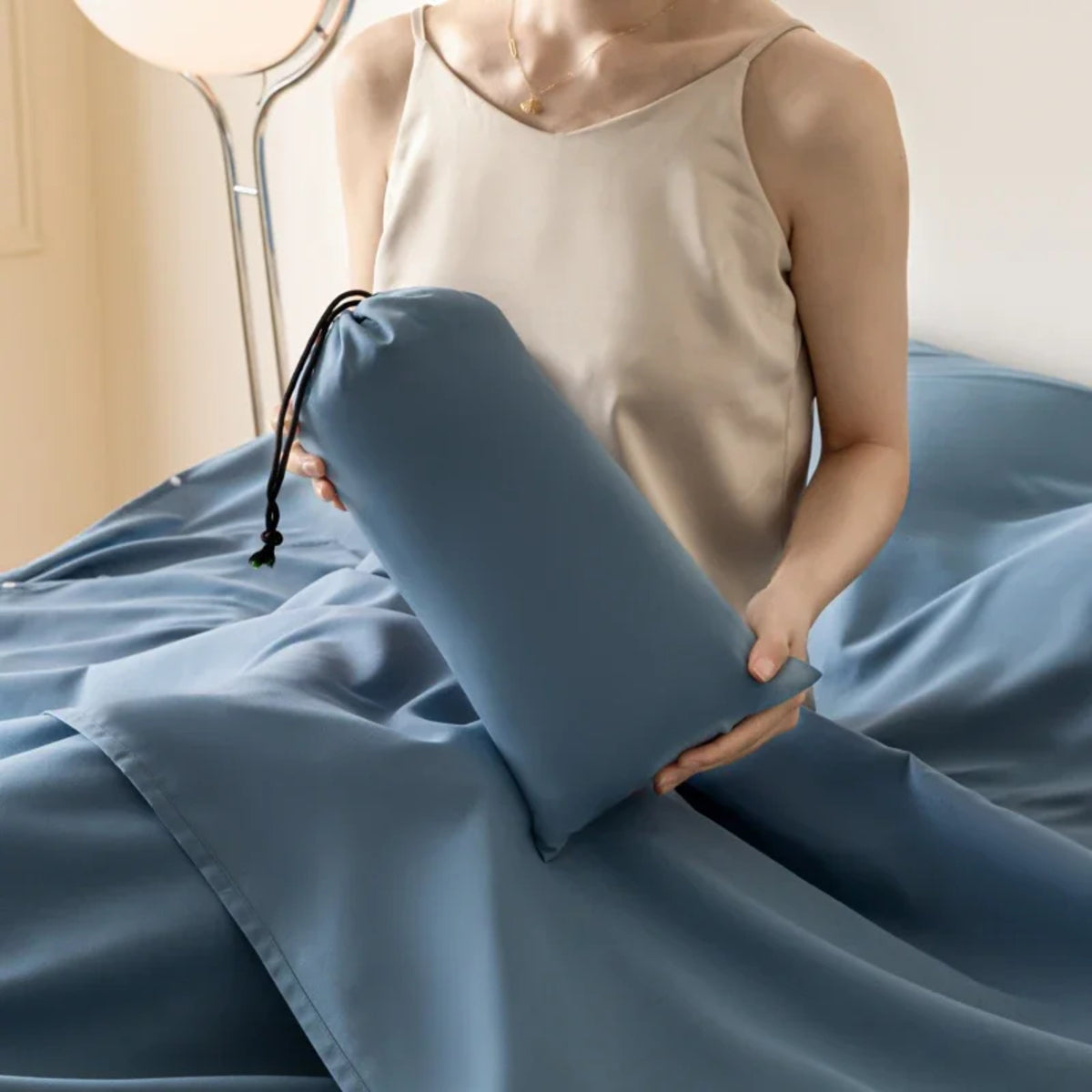 Sleeping Bag Liner - Lightweight Cotton Travel Sheet for Camping and Hotels 2