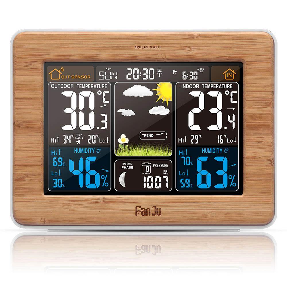 Smart Home Weather Station with Color Display and Wireless Sensor for Accurate Forecasting 0