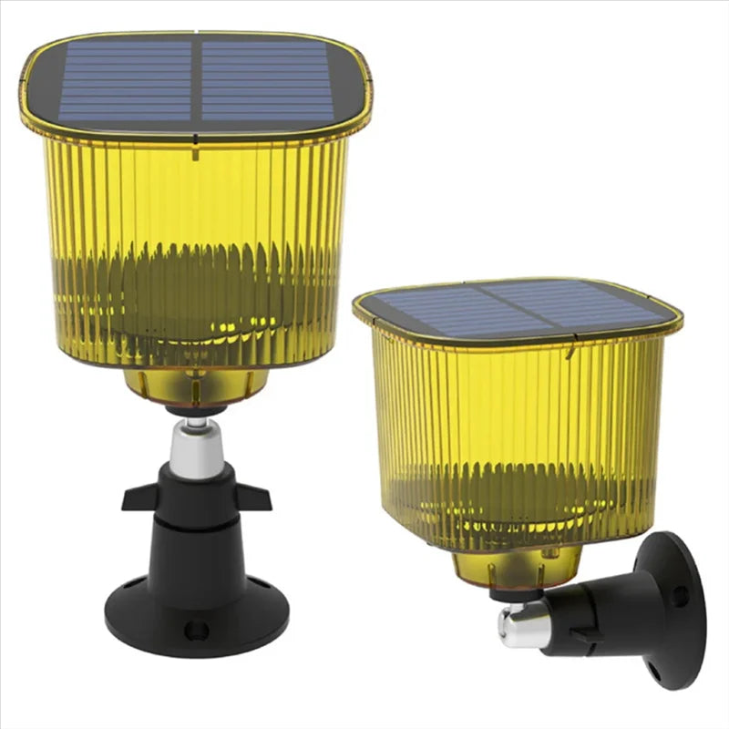 Solar-powered bird scarecrow with sound and light 0