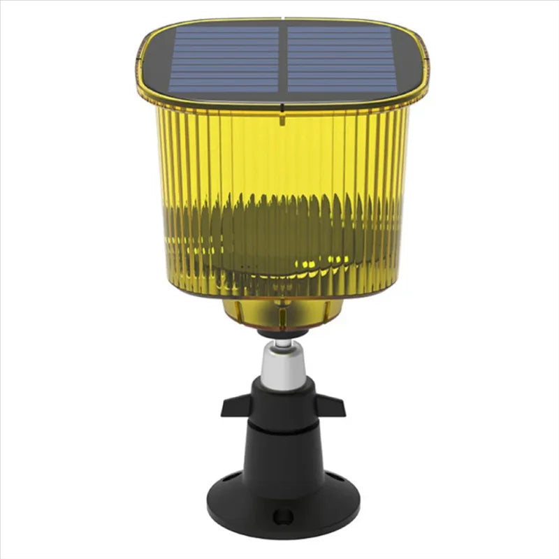 Solar-powered bird scarecrow with sound and light 1