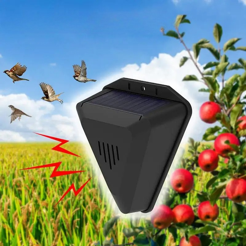 Solar-powered outdoor bird deterrent 0