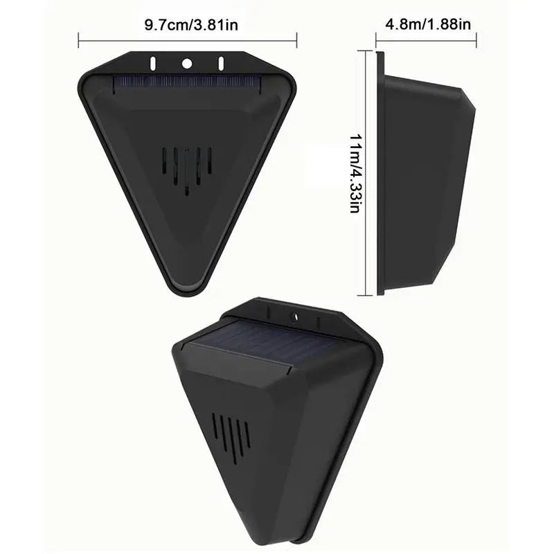Solar-powered outdoor bird deterrent 3