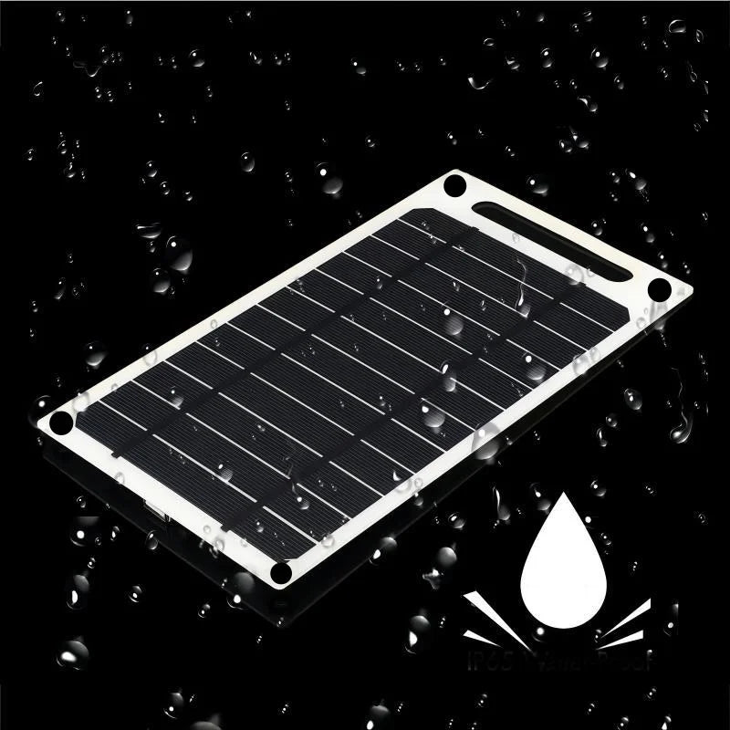 Solar Panel 5V  USB Type-C Charge Portable Flexible Kit  Lightweigh Mini System For  Phones Car Camping Hiking Power Banks IP65 1