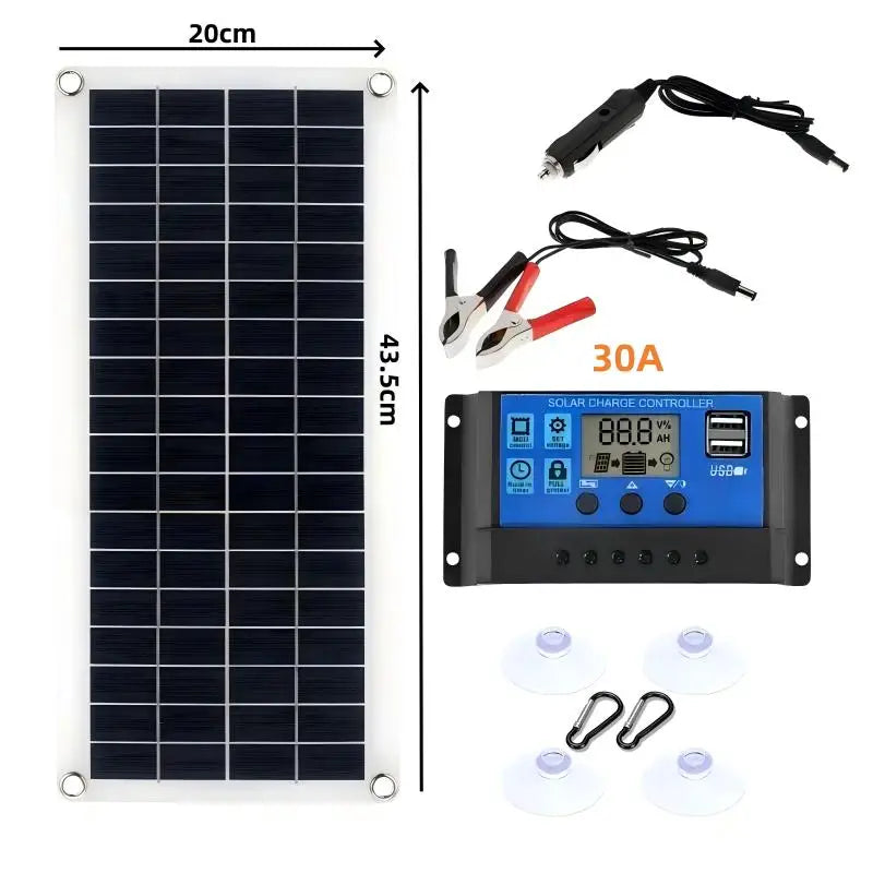 Solar Panel 5V  USB Type-C Charge Portable Flexible Kit  Lightweigh Mini System For  Phones Car Camping Hiking Power Banks IP65 11