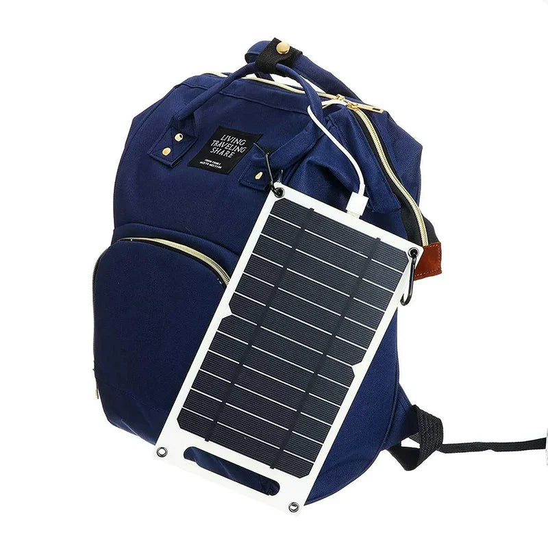 Solar Panel 5V  USB Type-C Charge Portable Flexible Kit  Lightweigh Mini System For  Phones Car Camping Hiking Power Banks IP65 2