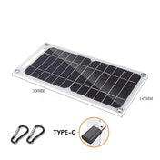 Solar Panel 5V  USB Type-C Charge Portable Flexible Kit  Lightweigh Mini System For  Phones Car Camping Hiking Power Banks IP65 6