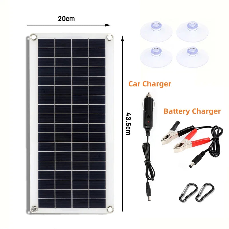 Solar Panel 5V  USB Type-C Charge Portable Flexible Kit  Lightweigh Mini System For  Phones Car Camping Hiking Power Banks IP65 7