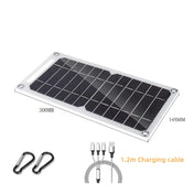 Solar Panel 5V  USB Type-C Charge Portable Flexible Kit  Lightweigh Mini System For  Phones Car Camping Hiking Power Banks IP65 8