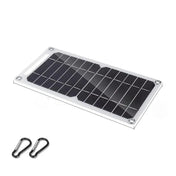 Portable Solar Panel 5V USB Type C Charger Kit, Lightweight Flexible Power Bank System For Phones, Camping And Hiking IP65