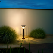 Solar Pathway Light With Decorative Pattern For Outdoor Gardens And Walkways