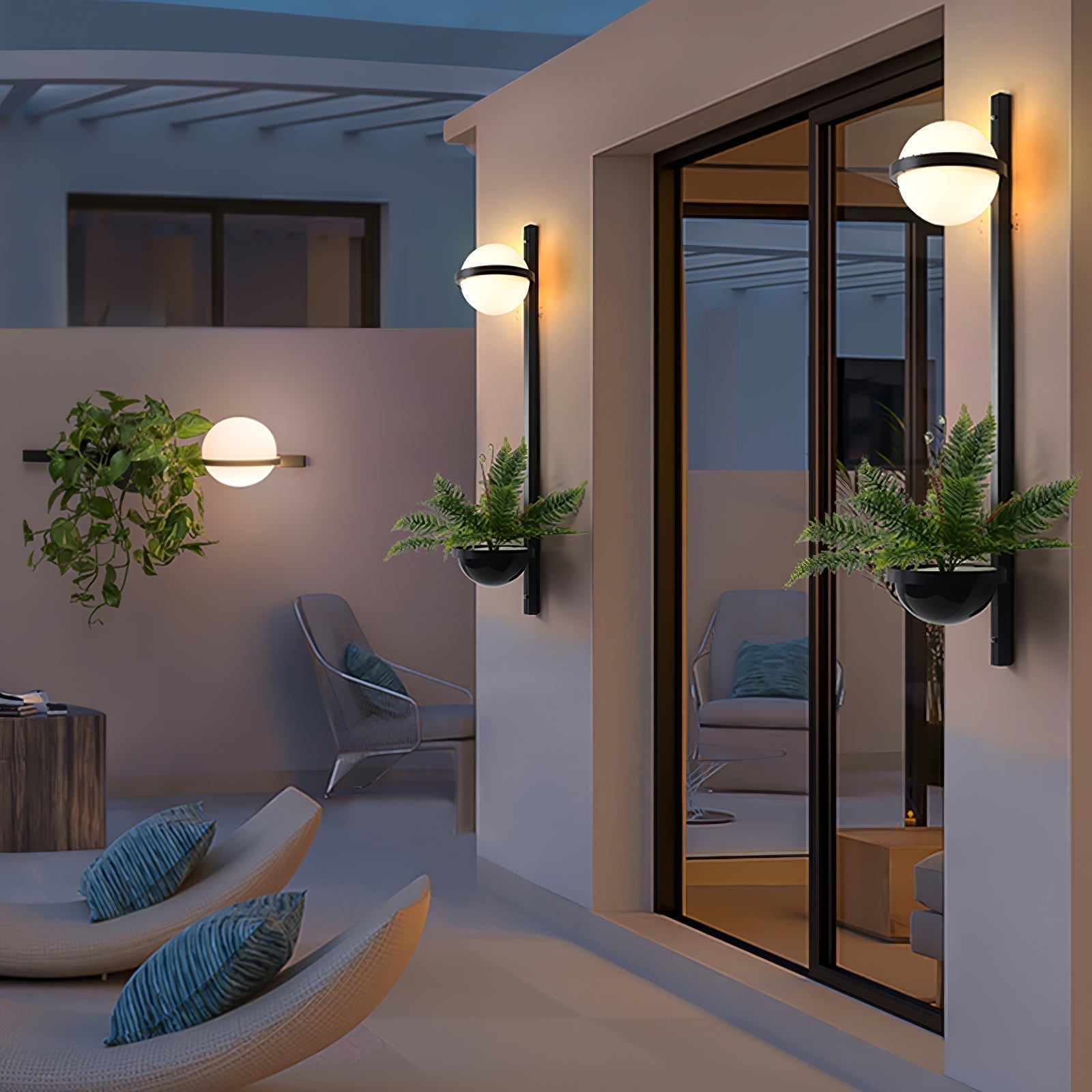 Outdoor Wall Light | Modern Exterior Wall Lights | Waterproof Garden Wall Lantern | LED Outdoor Wall Fixture | Hardwired Wall Sconce - Zardee 2
