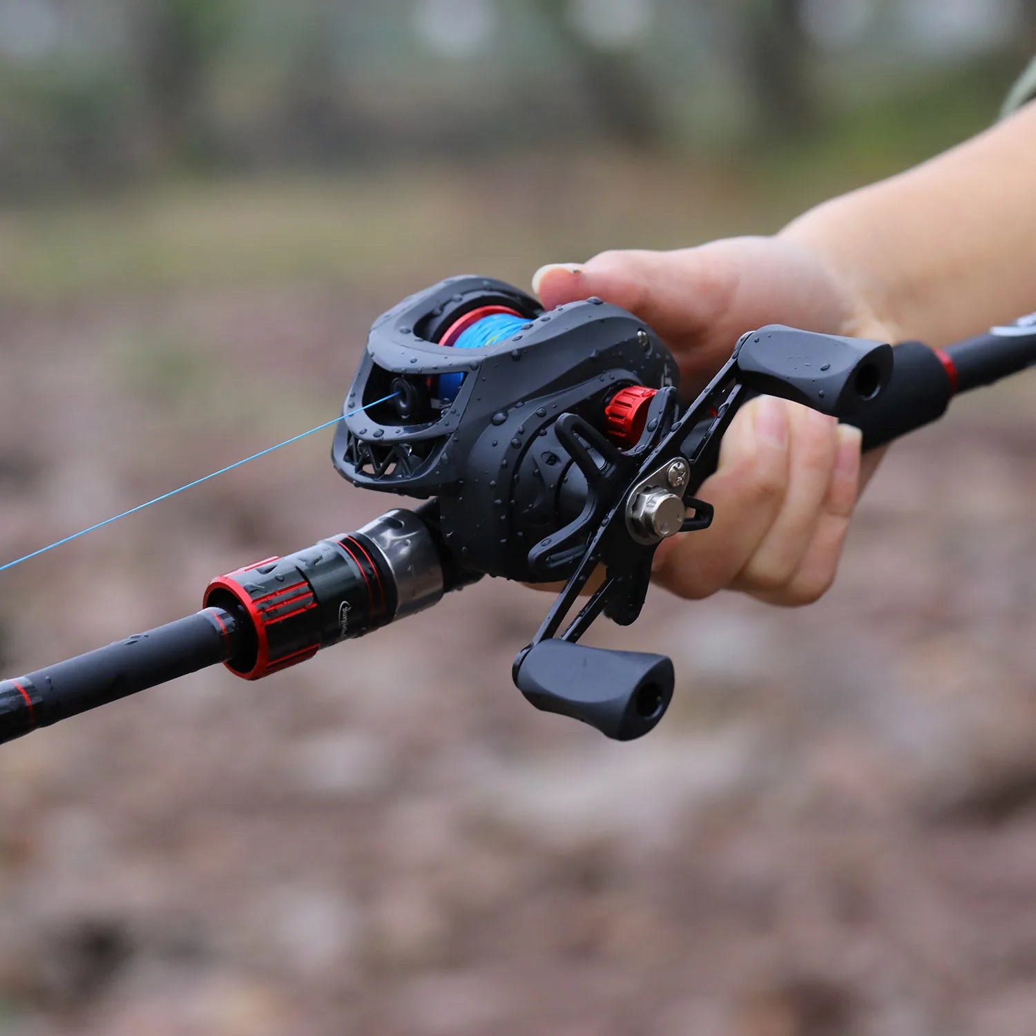Sougayilang 1.8-2.4m Casting Fishing Combo Telescopic Fishing Rod and 7.2:1 High Speed Fishing Reel with 150M Line Pesca 5