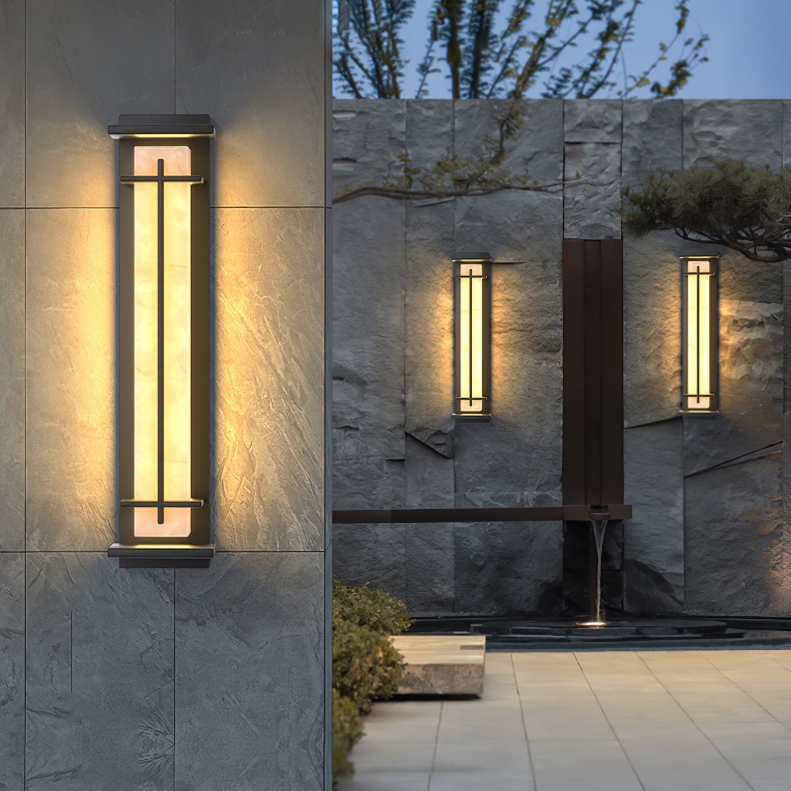 Outdoor Wall Light Fixture | Modern Exterior Wall Lights | Waterproof Outdoor Wall Lantern | Garden Wall Lights | Adjustable Brightness Outdoor Lighting - Zardee-5