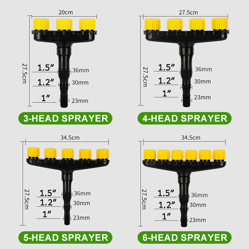 【Super Large Spray】Multi-sprayer Strong Pressure Irrigation Nozzle 0