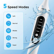 Tooth Polisher Rechargeable Teeth Polisher With 6 Brush Heads Tooth Whitening Kit For Cleaning Polishing Teeth Whitening Plaque 1