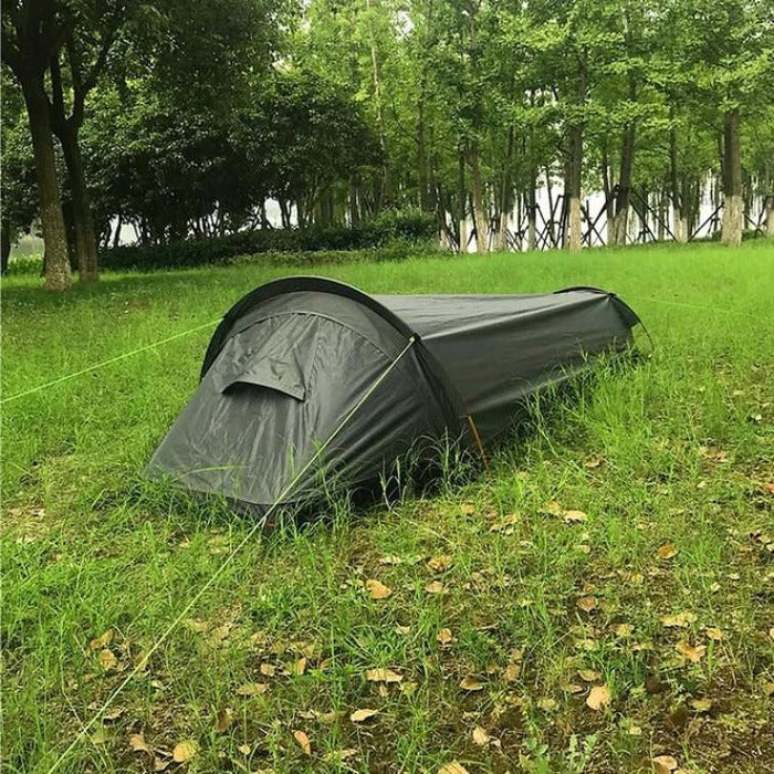 אוהל קמפינג סולו אולטרלייט SummitNest עם אוורור רשת לנשימה למקלט חיצוני נוח