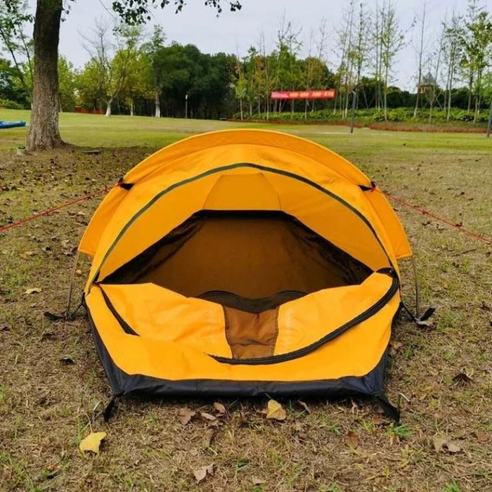 אוהל קמפינג סולו אולטרלייט SummitNest עם אוורור רשת לנשימה למקלט חיצוני נוח