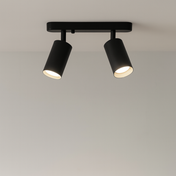 LumaPulse roterende loftslampe med justerbar to-hovedet spotlight til fleksibel moderne belysning