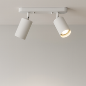 LumaPulse roterende loftslampe med justerbar to-hovedet spotlight til fleksibel moderne belysning