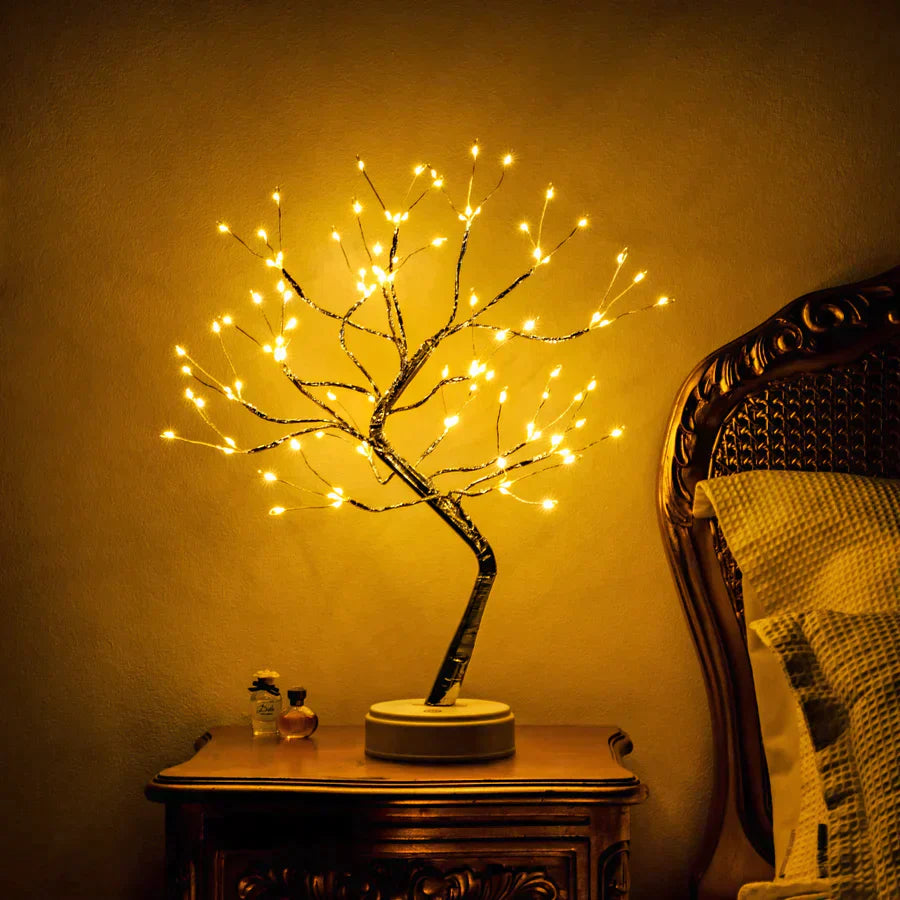 LED Tree Lamp | Handmade Decorative Light | Relaxing Night Light | Unique Home Fixture | Versatile Gift Idea - Zardee-1