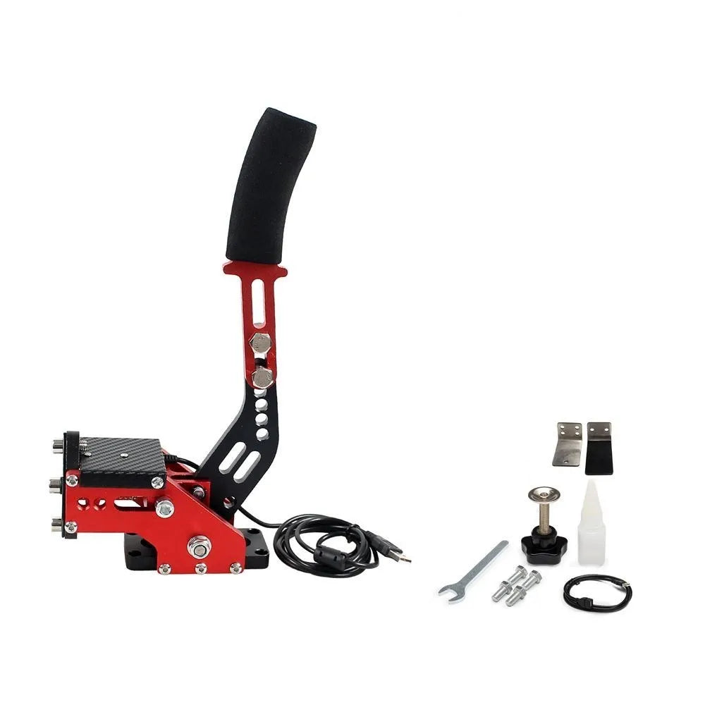 USB Handbrake SIM For G25/27/29 T300 T500 PC Racing Games Fanatecosw Dirt Rally Hand Brake System Red Black Blue HB-1009 12