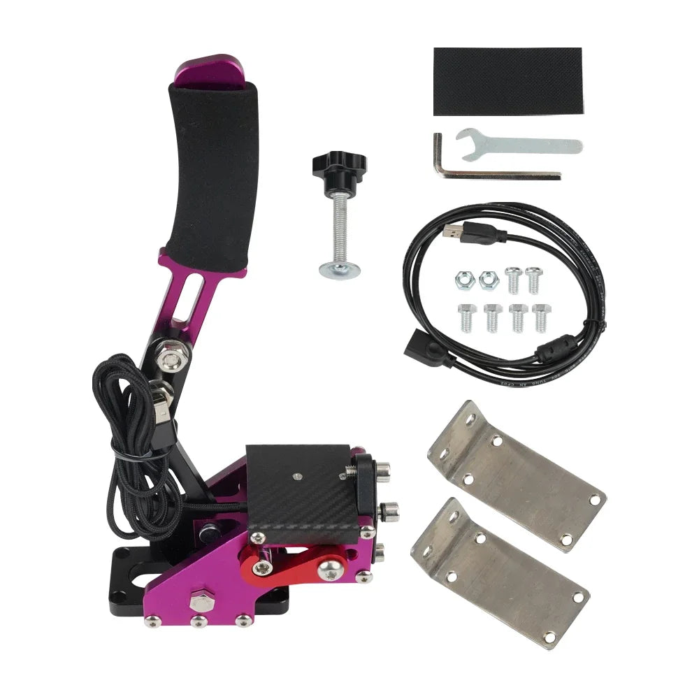 USB Handbrake SIM For G25/27/29 T300 T500 PC Racing Games Fanatecosw Dirt Rally Hand Brake System Red Black Blue HB-1009 13
