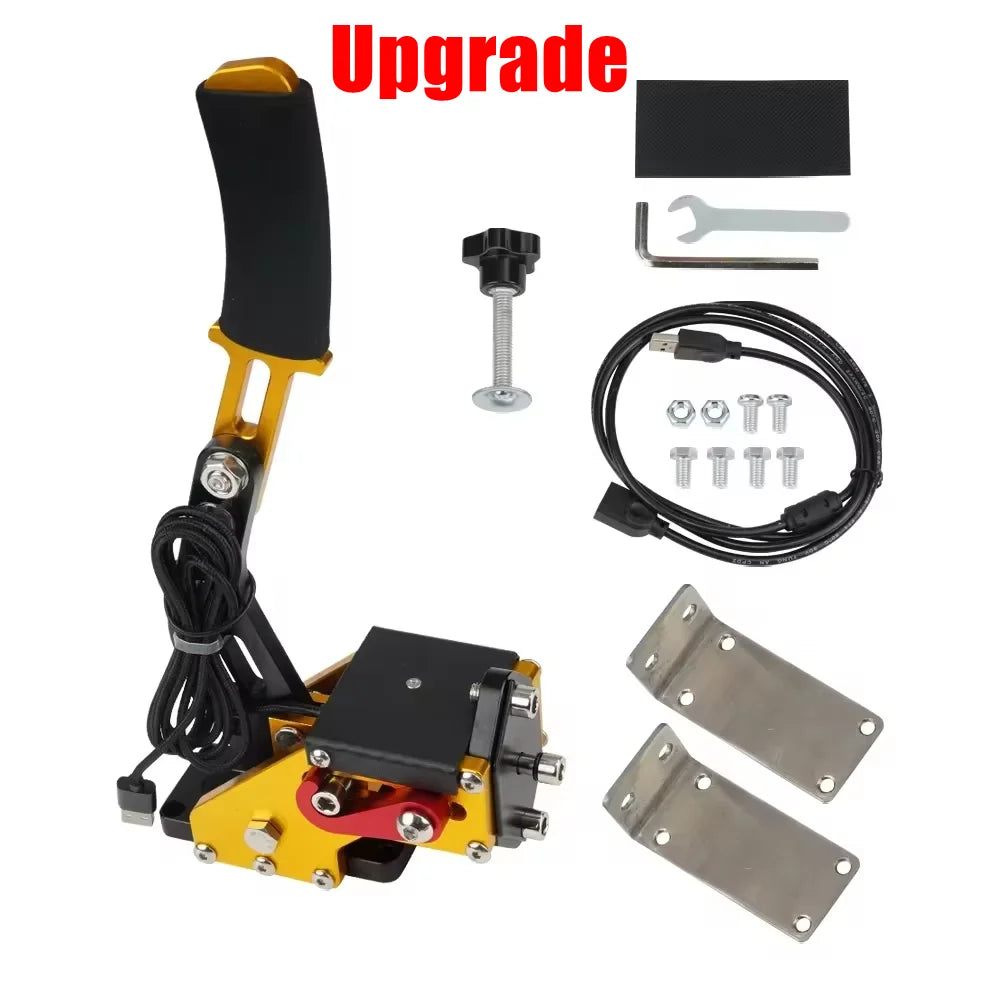 USB Handbrake SIM For G25/27/29 T300 T500 PC Racing Games Fanatecosw Dirt Rally Hand Brake System Red Black Blue HB-1009 9