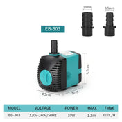 Ultra-Quiet 3-60W Submersible Water Fountain Pump Filter Fish Pond Aquarium Water Pump Tank Fountain EU US 220V-240V 7