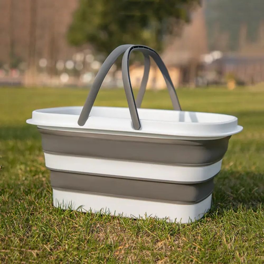 Cesta de almacenamiento de plástico plegable NovaFlex para camping Diseño plegable para entusiastas del camping